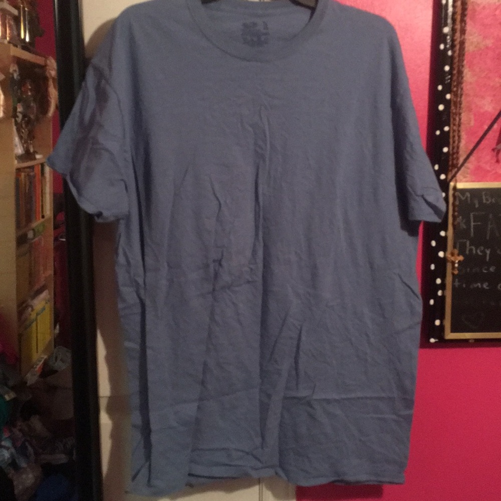 solid blue t shirt